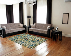 Brixton 6163631F Green/Blue Rug