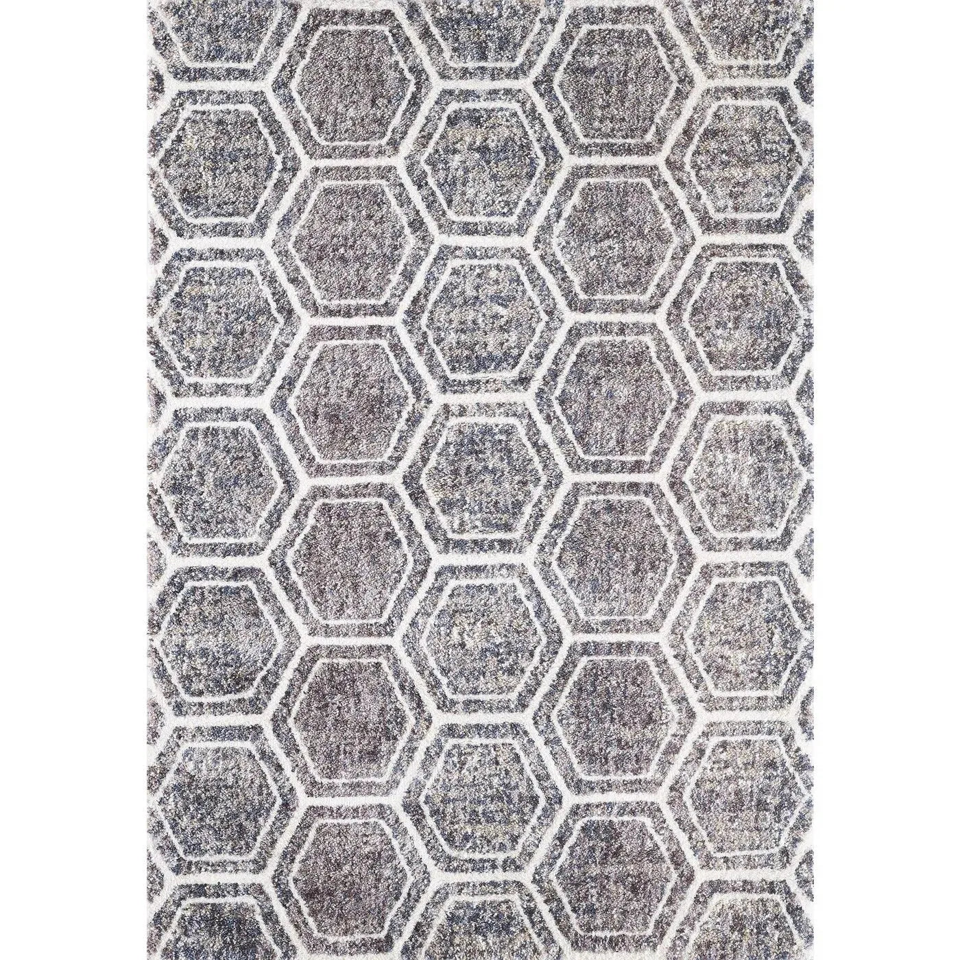 Bungalow-2303 Dimensions Grey/Teal Rug - Rug & Home