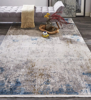 Cadiz 3889F Ivory/Blue Rug