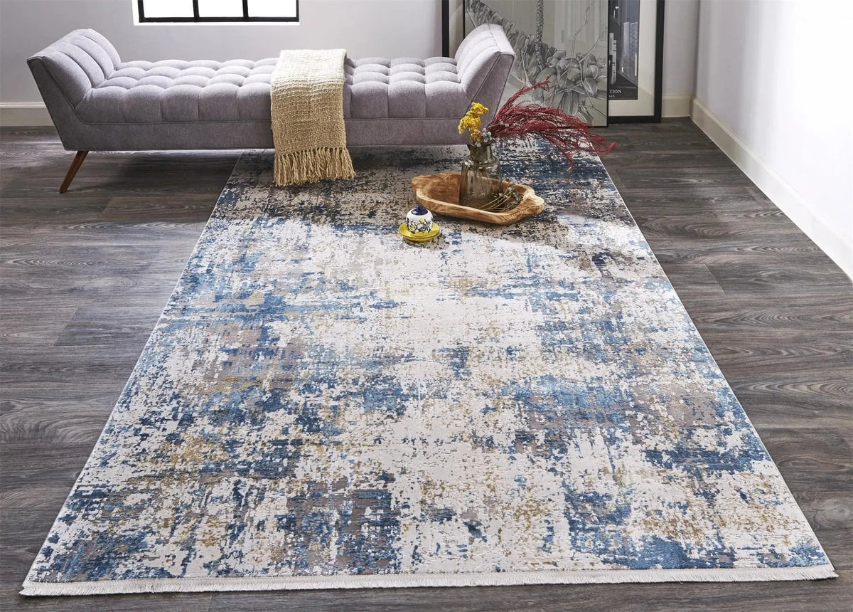 Cadiz 3891F Ivory/Blue Rug