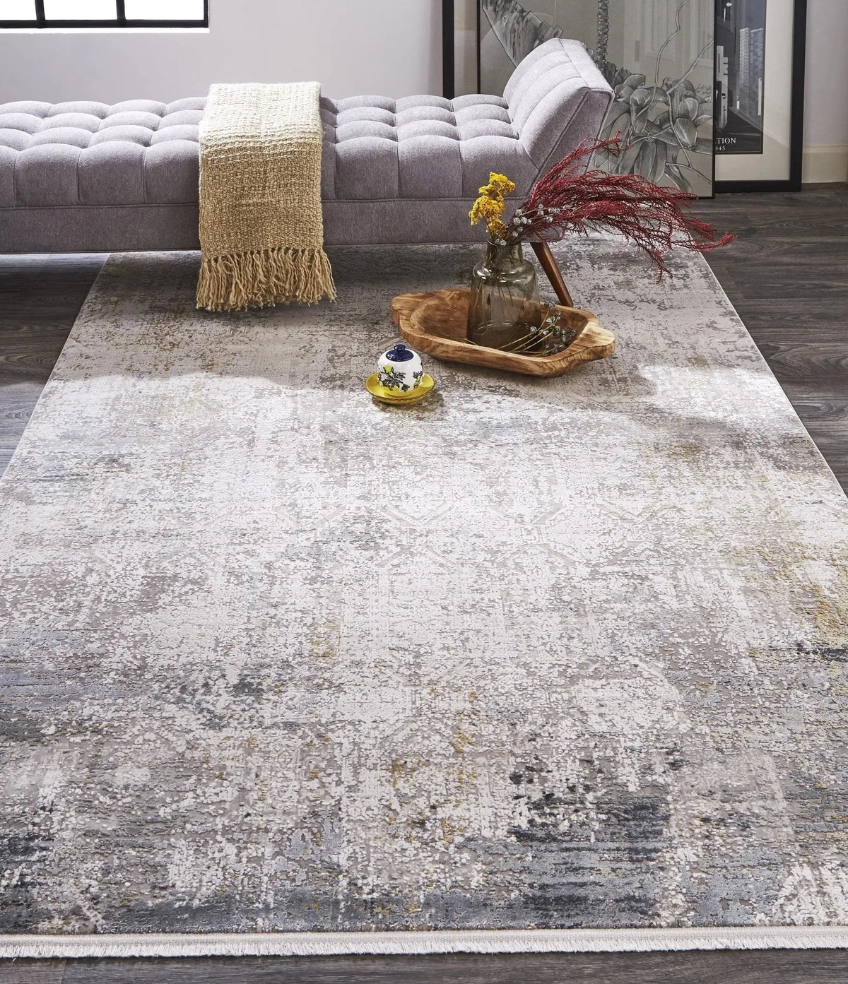 Cadiz 3892F Ivory/Gray Rug