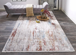 Cadiz 3903F Gray/Red Rug