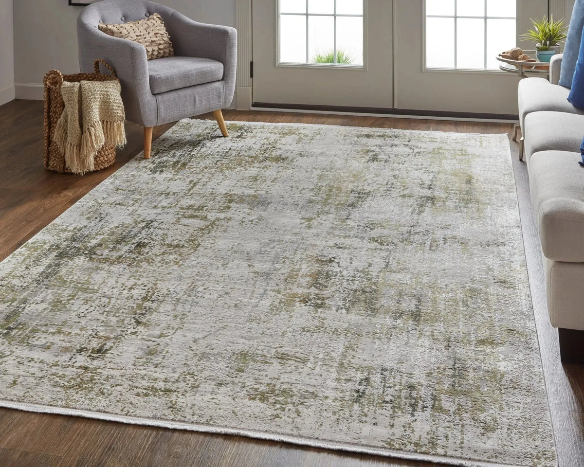 Cadiz 86639FXF Green/Grey Rug