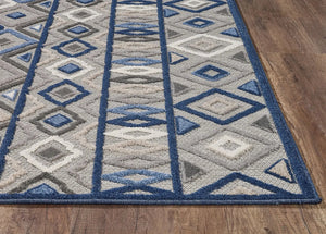 Calla 6921 Aztec Grey/Blue Rugs