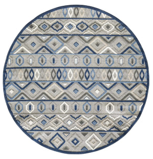 Calla 6921 Aztec Grey/Blue Rugs