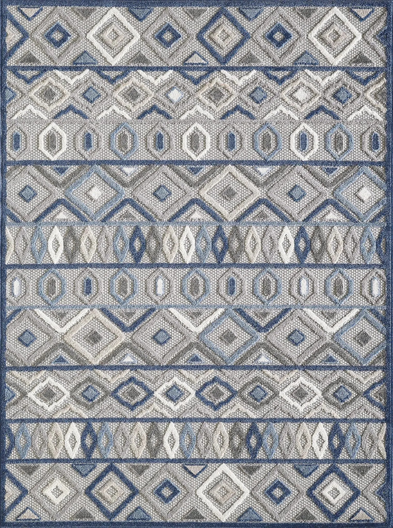 Calla 6921 Aztec Grey/Blue Rugs