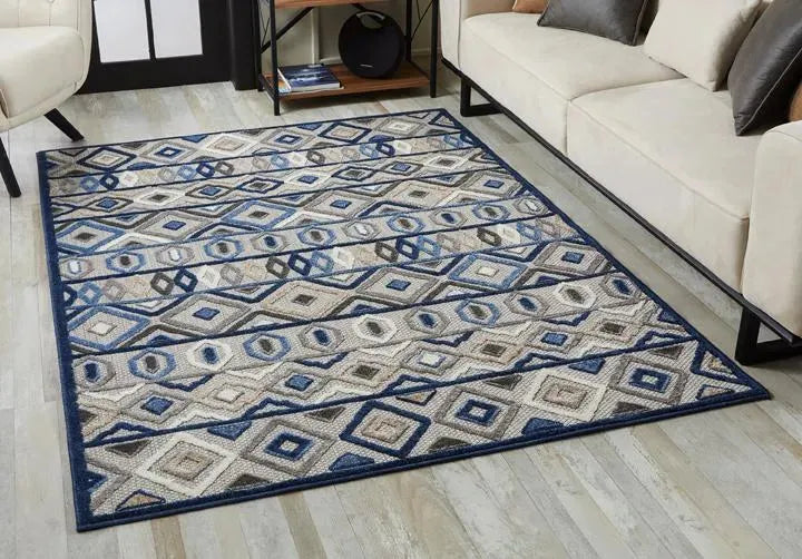 Calla 6921 Aztec Grey/Blue Rugs