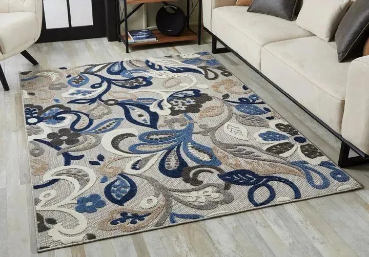 Calla 6922 Leila Grey/Blue Rugs