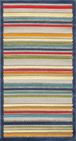 Calla 6927 Stripes Ivory/Multi Rugs