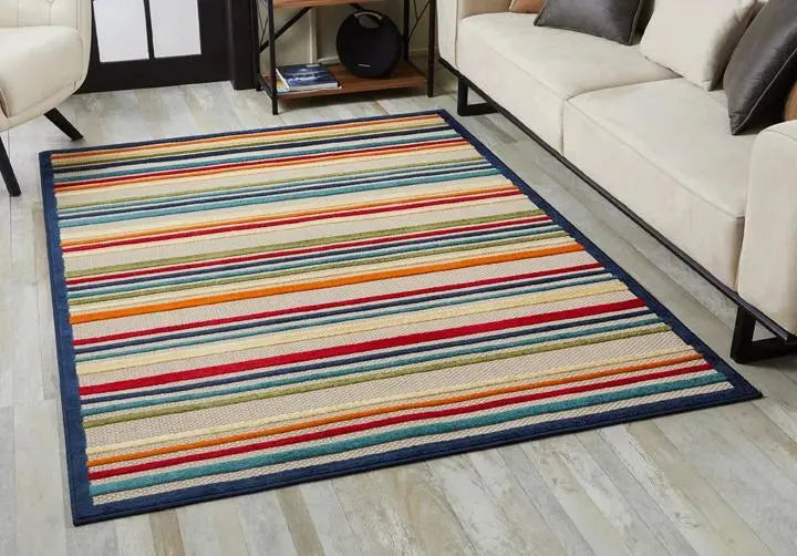 Calla 6927 Stripes Ivory/Multi Rugs