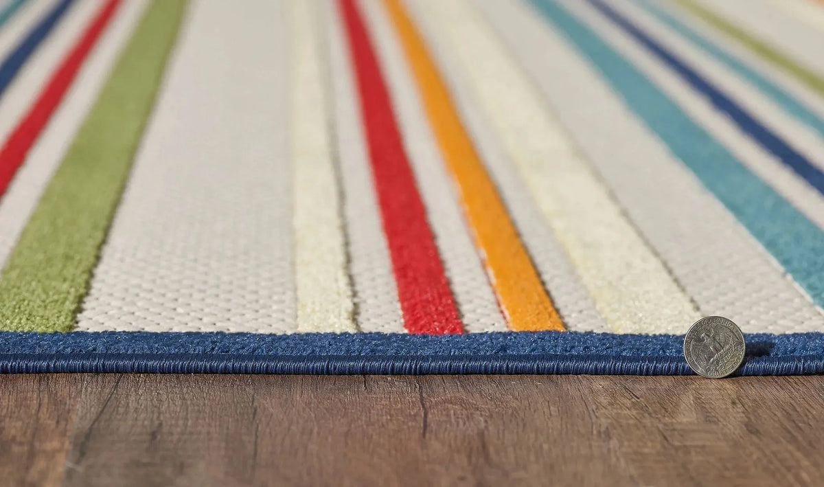 Calla 6927 Stripes Ivory/Multi Rugs