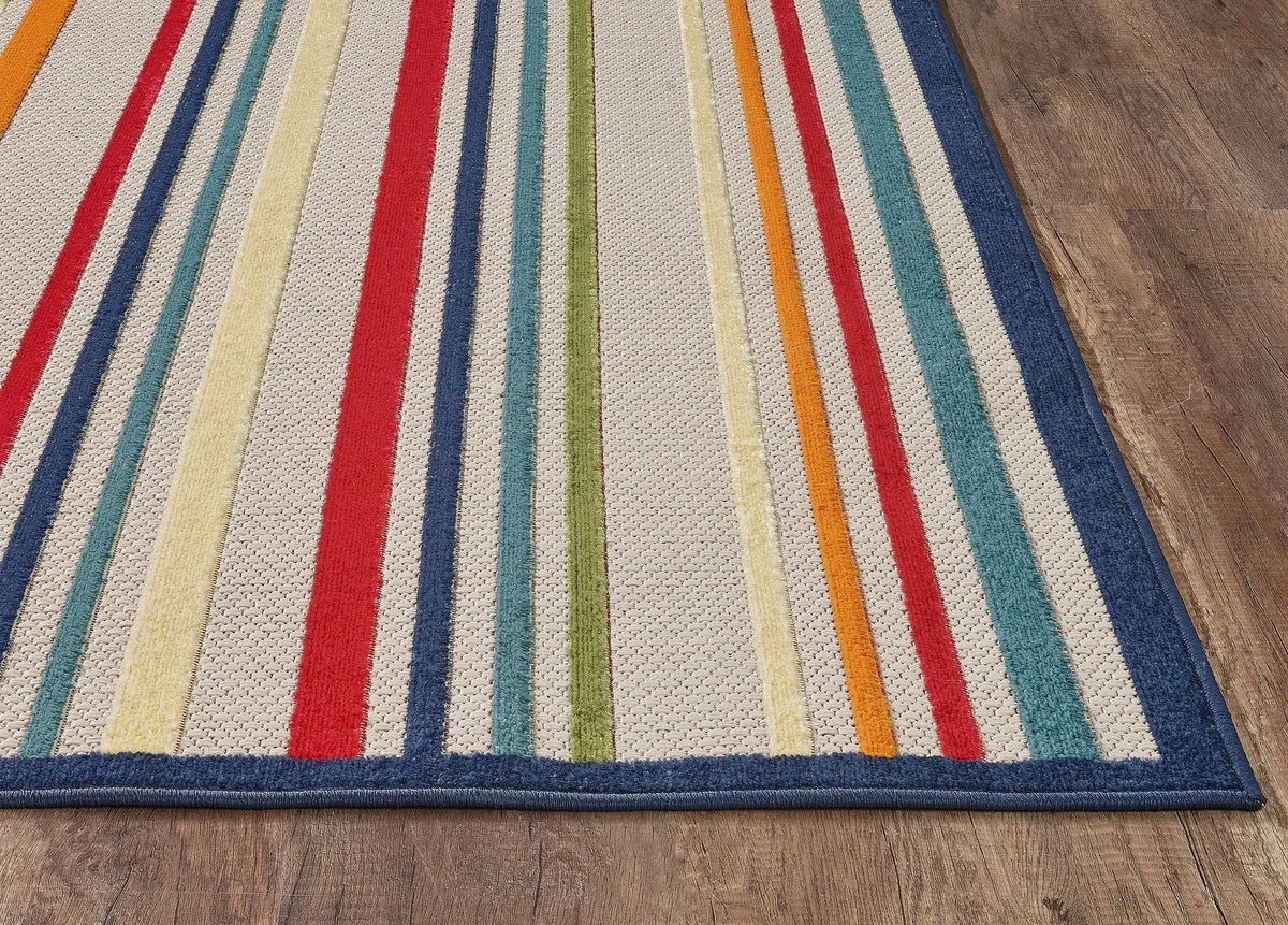 Calla 6927 Stripes Ivory/Multi Rugs