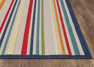 Calla 6927 Stripes Ivory/Multi Rugs