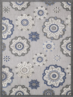 Calla 6932 Grey/Blue Suzani Rug