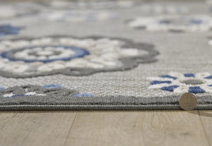 Calla 6932 Grey/Blue Suzani Rug