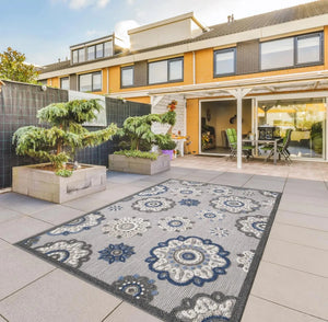 Calla 6932 Grey/Blue Suzani Rug