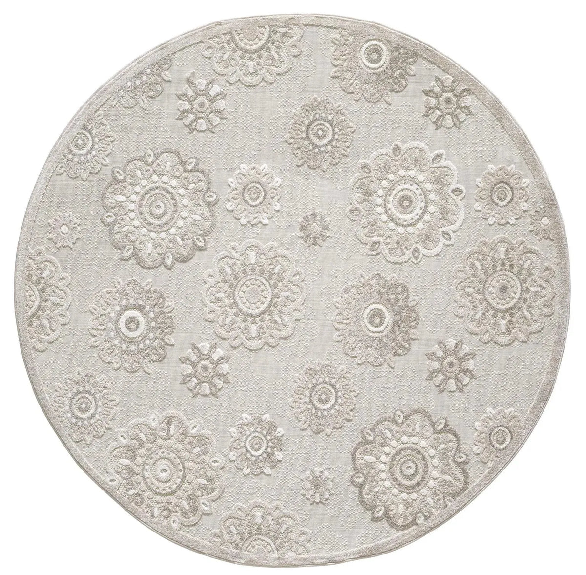 Calla 6933 Taupe Suzani Rug