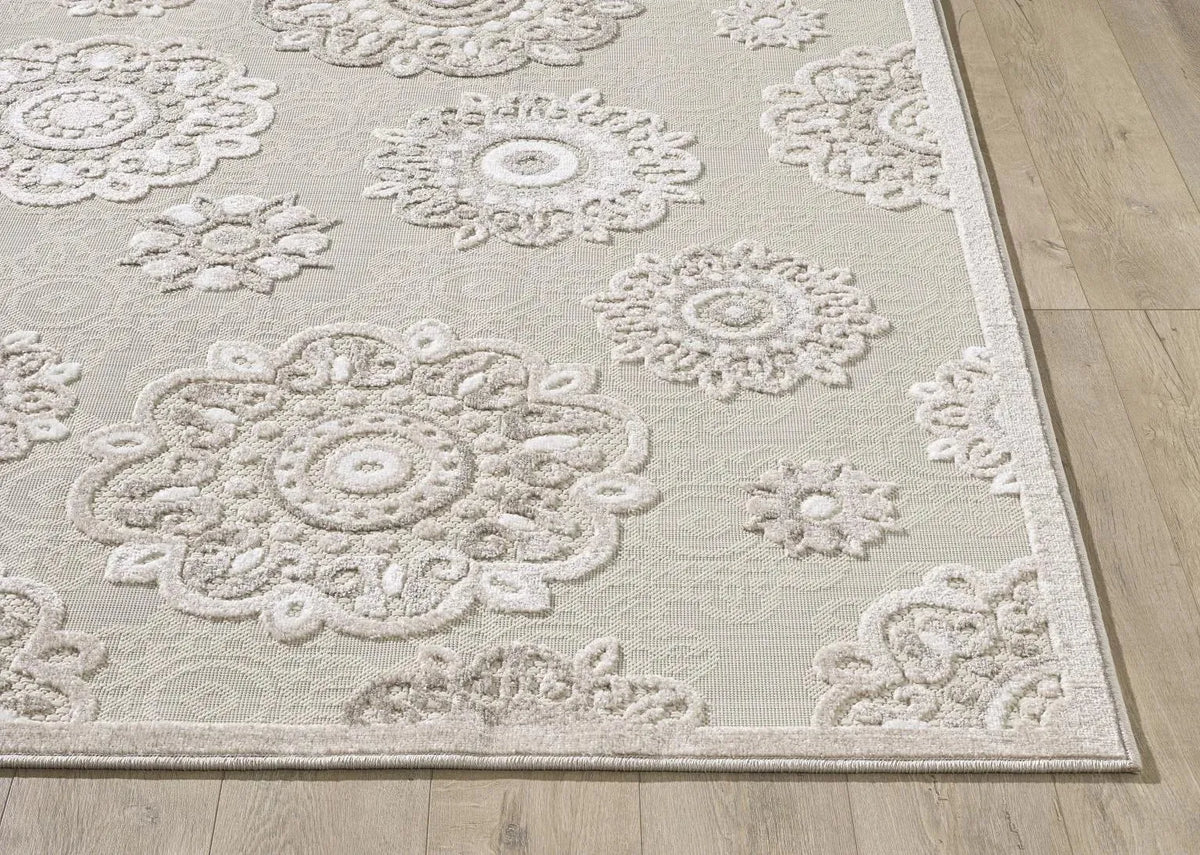 Calla 6933 Taupe Suzani Rug