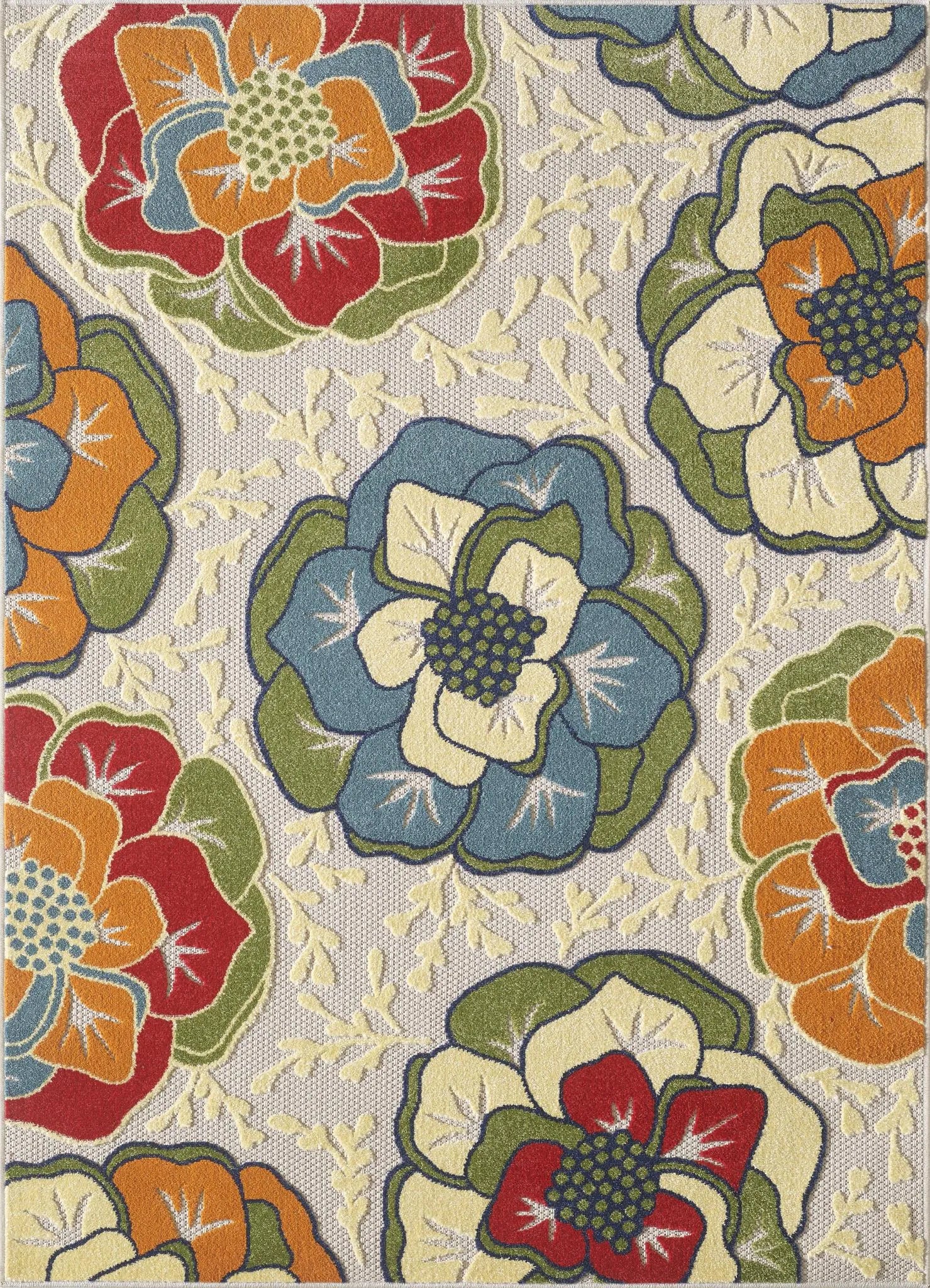 Calla 6936 Ivory Flora Rug