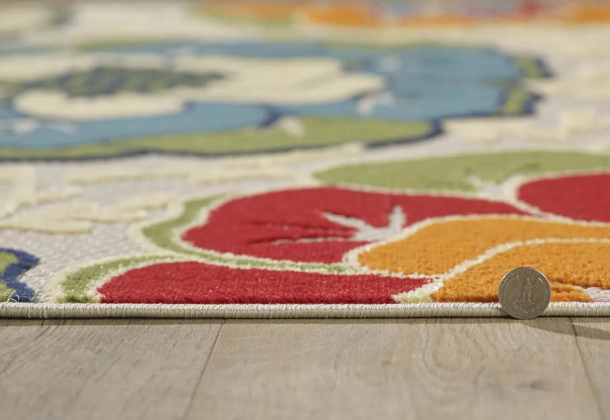 Calla 6936 Ivory Flora Rug