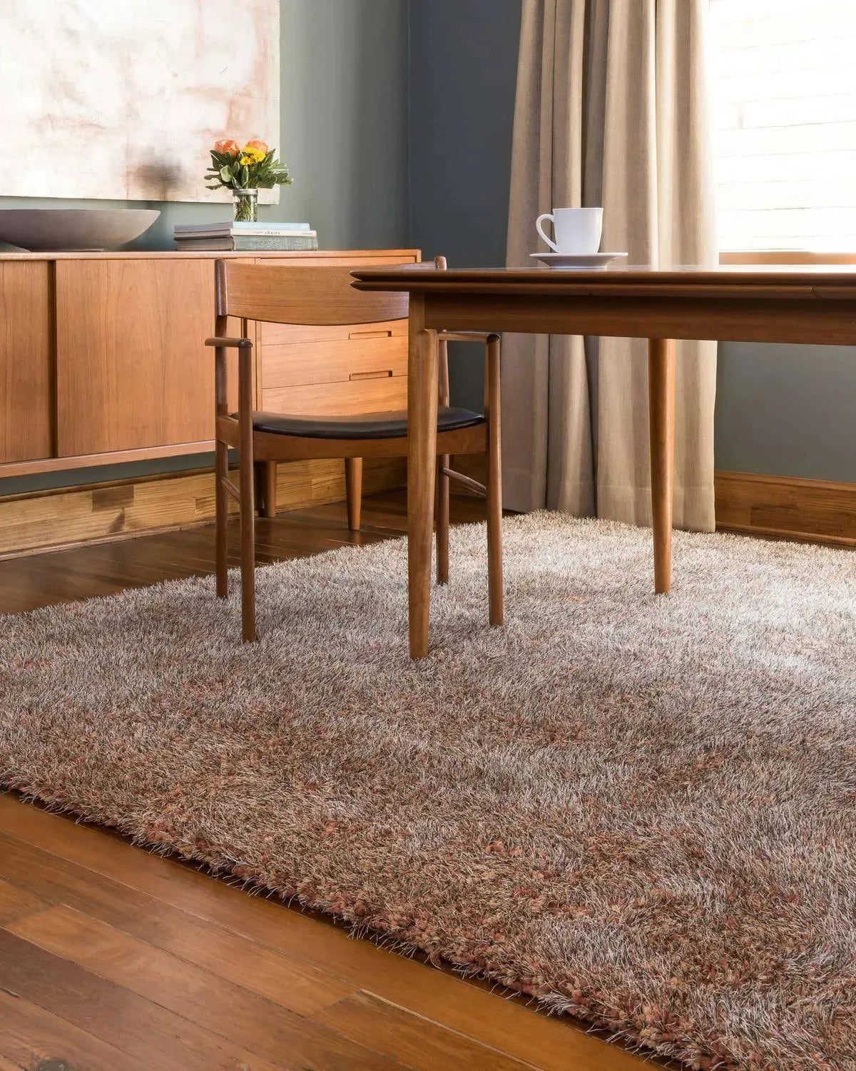 Callie Shag CJ 01 Rust / Multi Rug