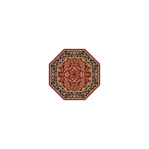 Cambridge-7301 Kashan Red/Black Rug