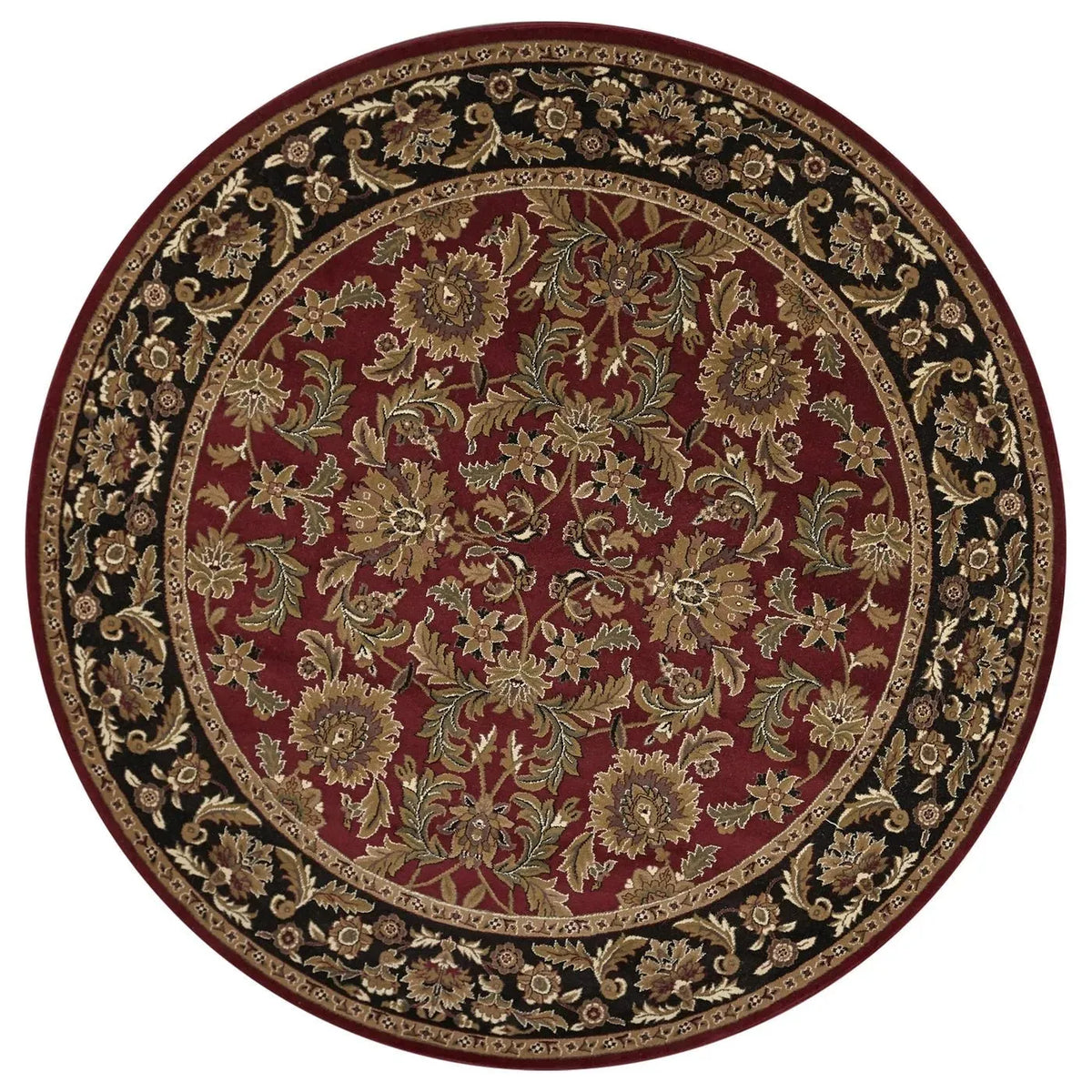 Cambridge-7301 Kashan Red/Black Rug