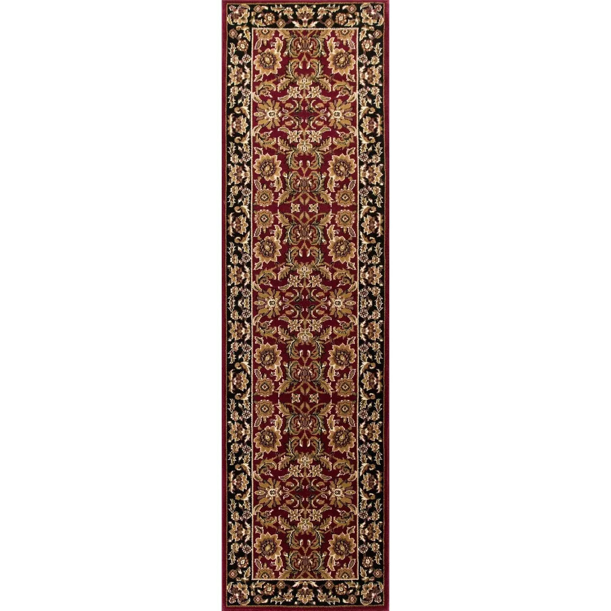 Cambridge-7301 Kashan Red/Black Rug