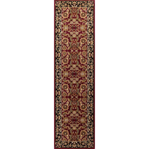 Cambridge-7301 Kashan Red/Black Rug