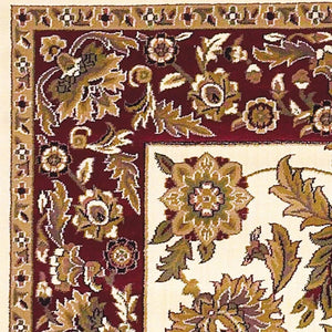 Cambridge-7303 Kashan Ivory/Red Rug