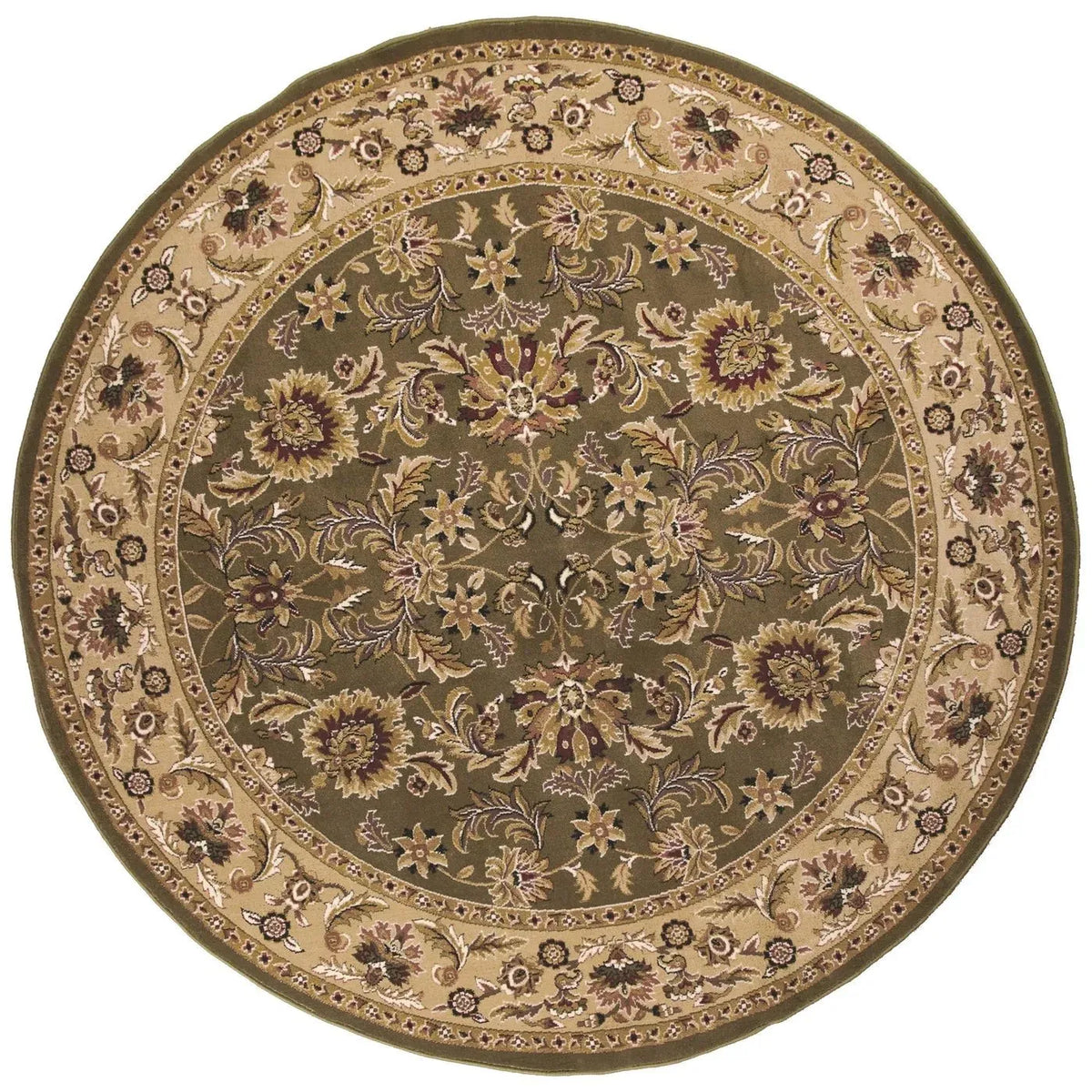 Cambridge-7304 Kashan Green/Taupe Rug