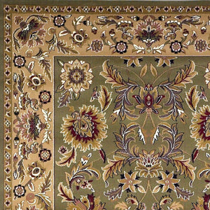 Cambridge-7304 Kashan Green/Taupe Rug
