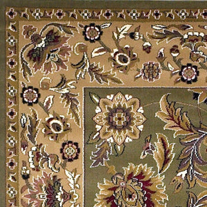Cambridge-7304 Kashan Green/Taupe Rug