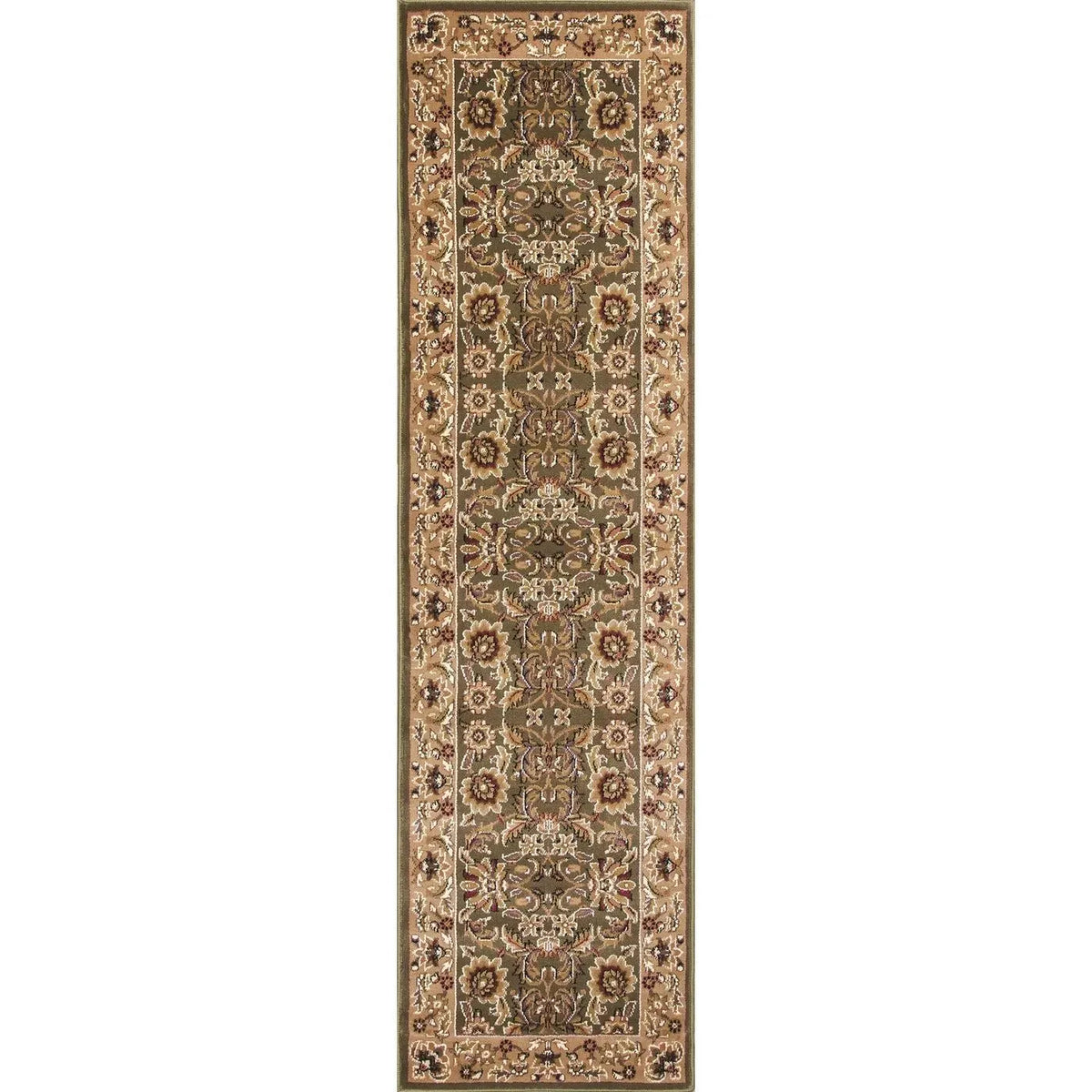 Cambridge-7304 Kashan Green/Taupe Rug