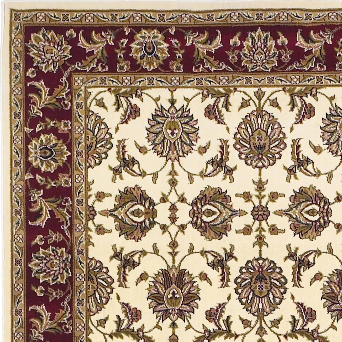 Cambridge-7312 Kashan Ivory/Red Rug