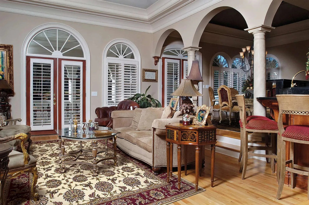 Cambridge 7312 Kashan Ivory/Red Rug