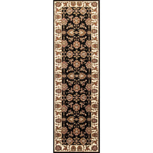 Cambridge-7313 Kashan Black/Ivory Rug