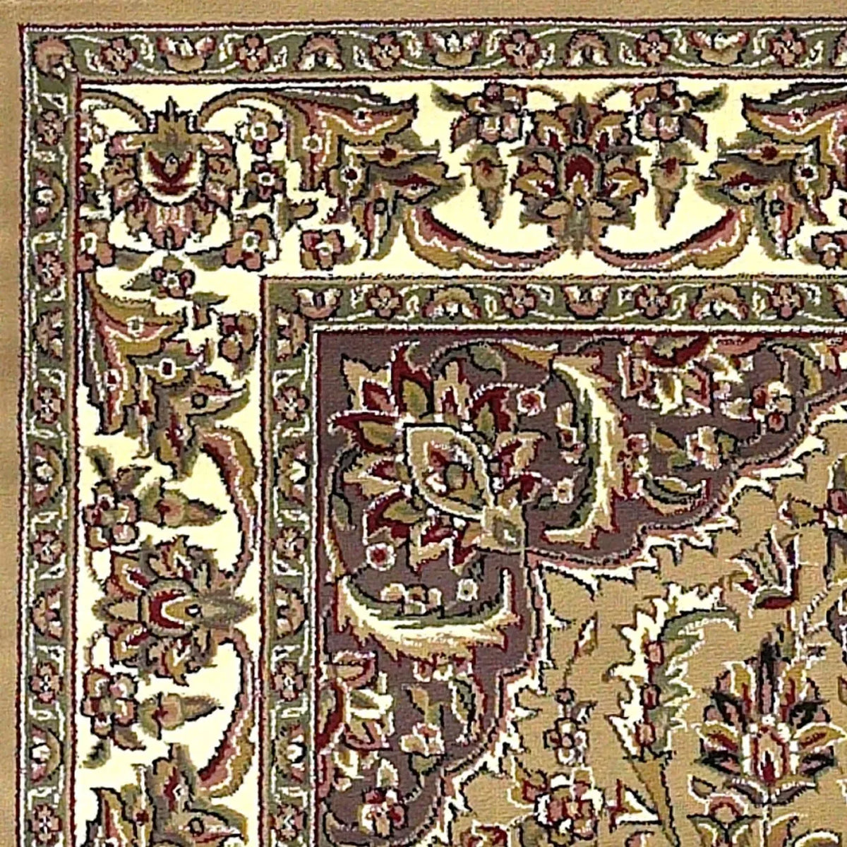 Cambridge 7328 Kashan Medallion Beige/Ivory Rug