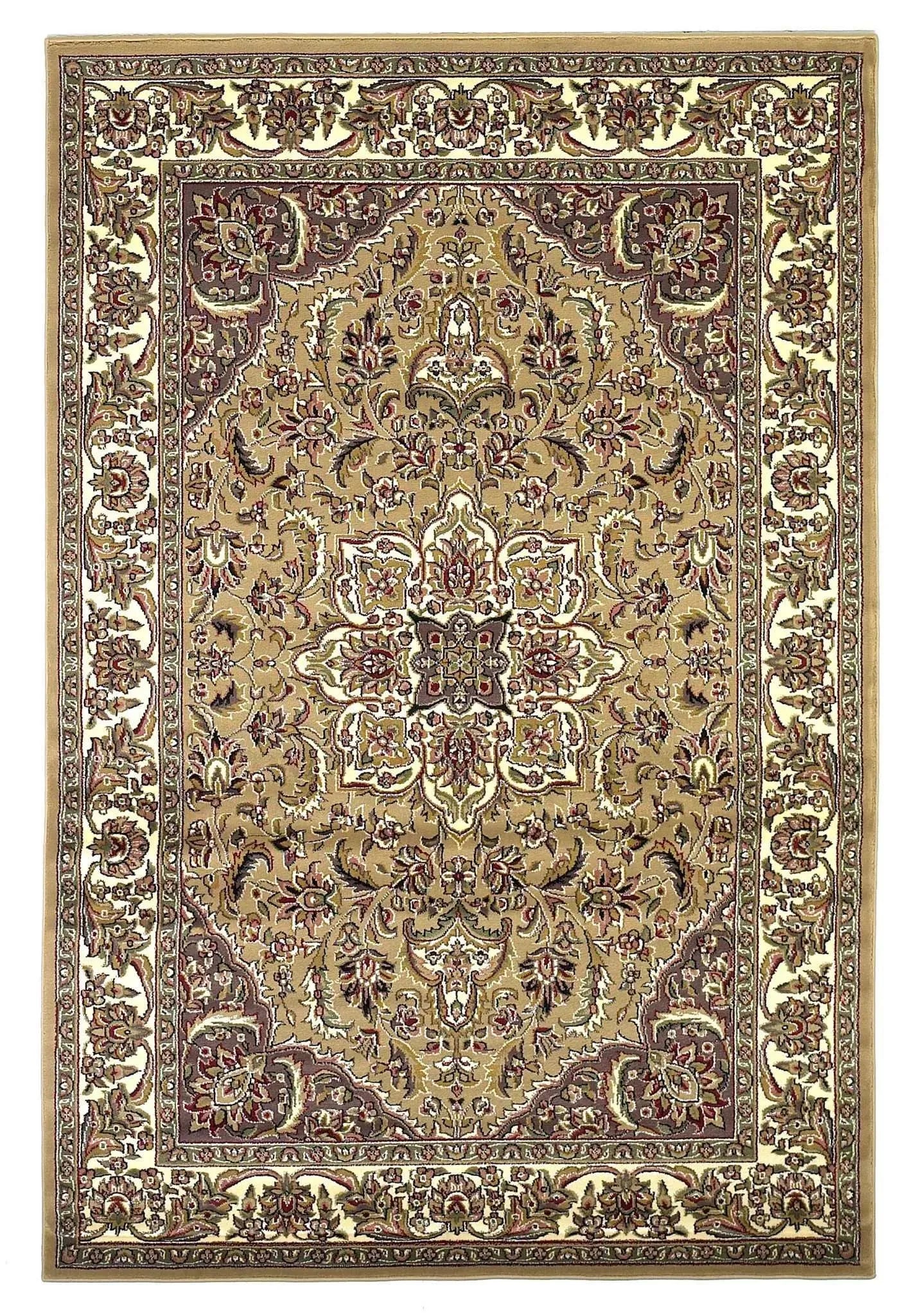 Cambridge 7328 Kashan Medallion Beige/Ivory Rug