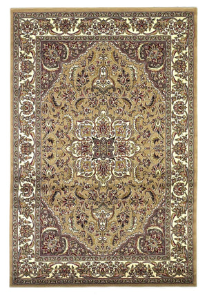Cambridge 7328 Kashan Medallion Beige/Ivory Rug