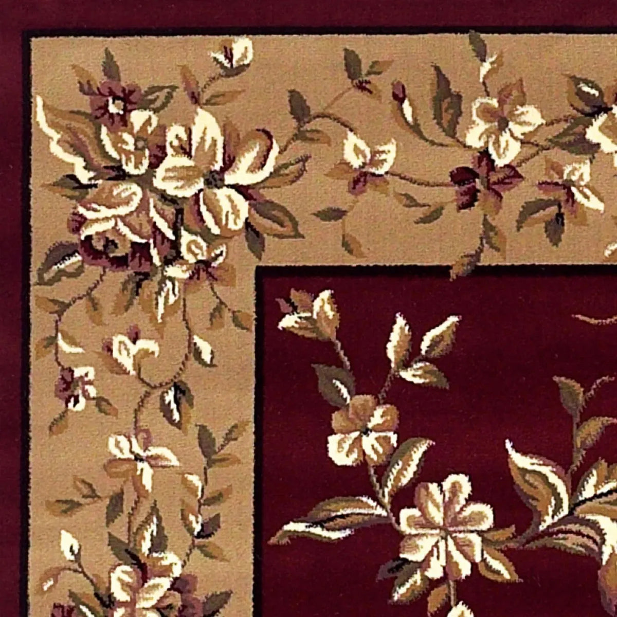 Cambridge 7337 Floral Delight Red/Beige Rug