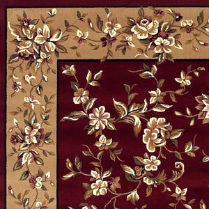 Cambridge 7337 Floral Delight Red/Beige Rug