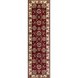 Cambridge 7340 Floral Mahal Red/Ivory Rug