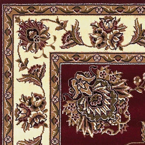 Cambridge 7340 Floral Mahal Red/Ivory Rug
