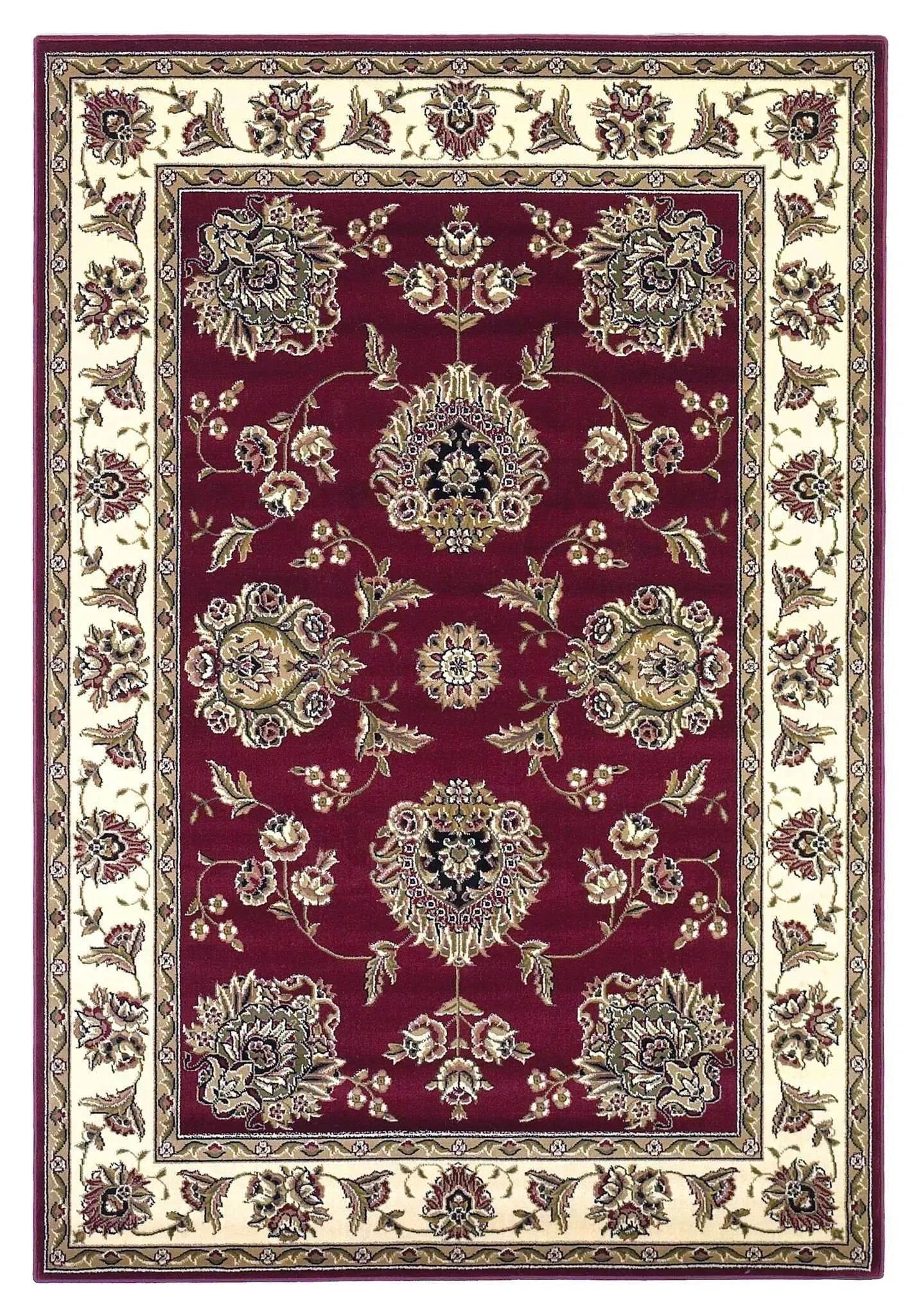 Cambridge 7340 Floral Mahal Red/Ivory Rug