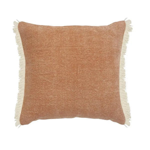 Caramel Coated Fringed  LR07527 Throw Pillow