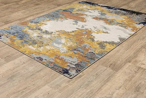 Caravan 530V8 Yellow/Blue Rug