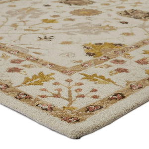 Cardamom Com01 Ahava Ivory/Gold Rug