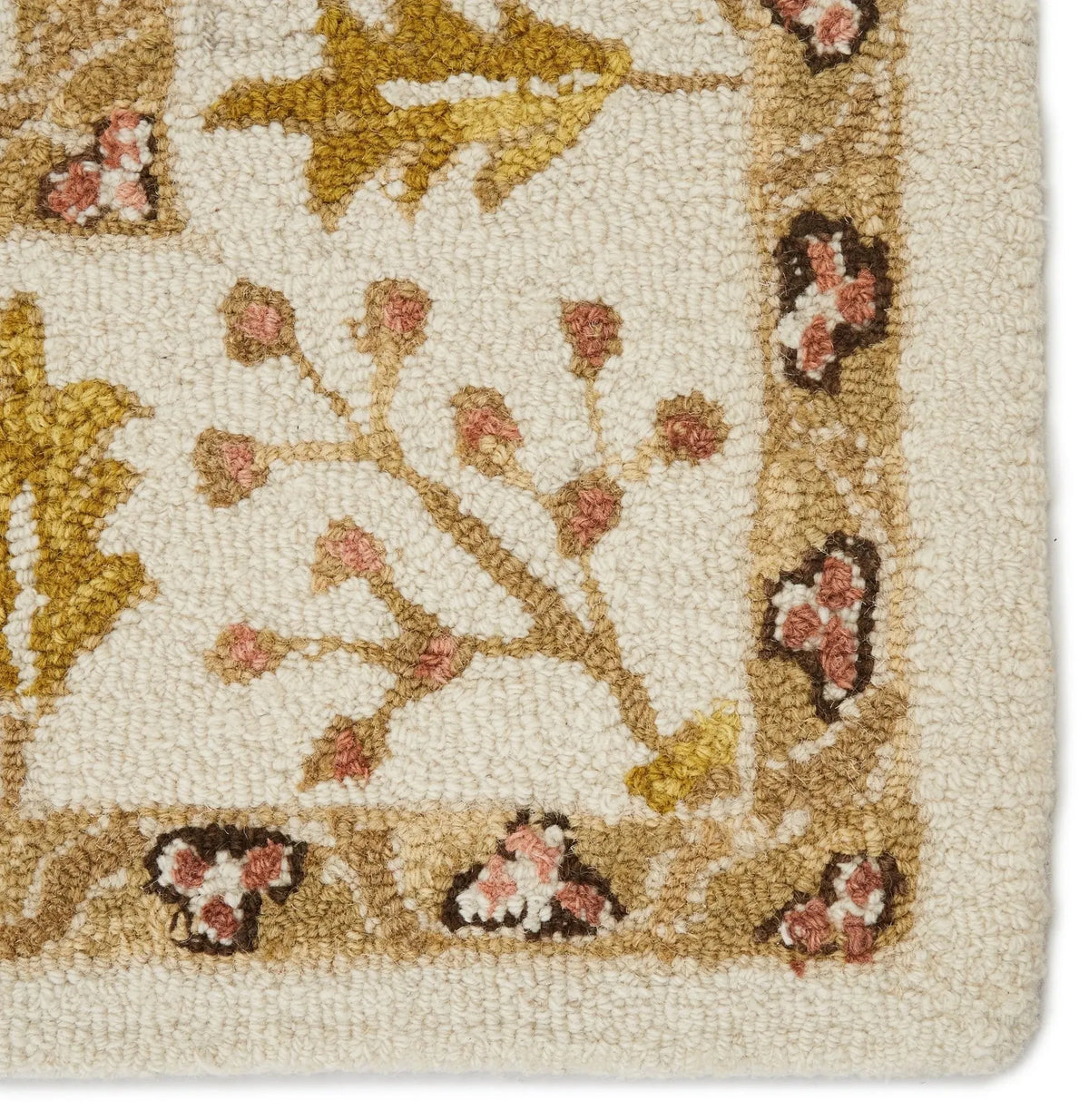 Cardamom Com01 Ahava Ivory/Gold Rug