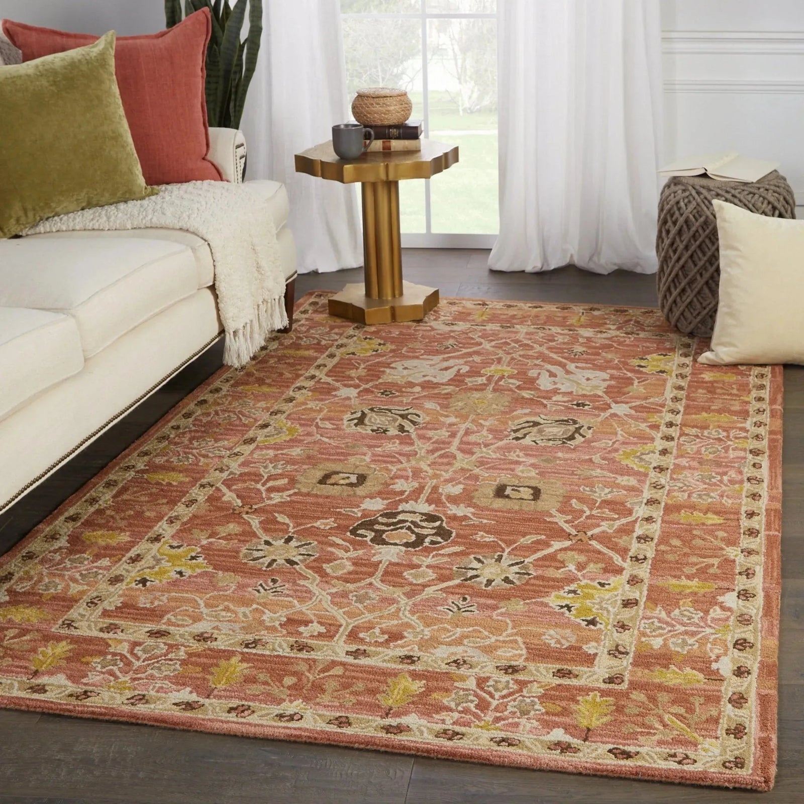 Cardamom Com12 Ahava Pink/Gold Rug
